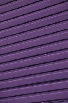 Close up of Purple Corrugated Iron Full Frame