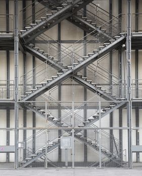 Architectural detail of stairs in formation