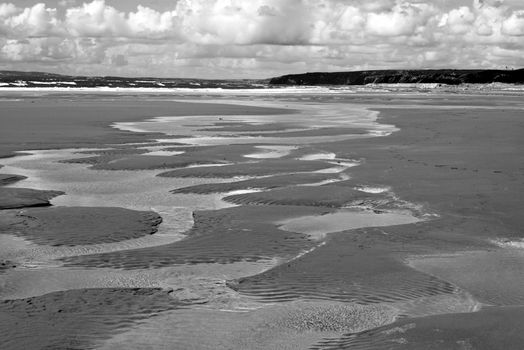 beautiful sandy beach on the wild atlantic way in ballybunion county kerry ireland