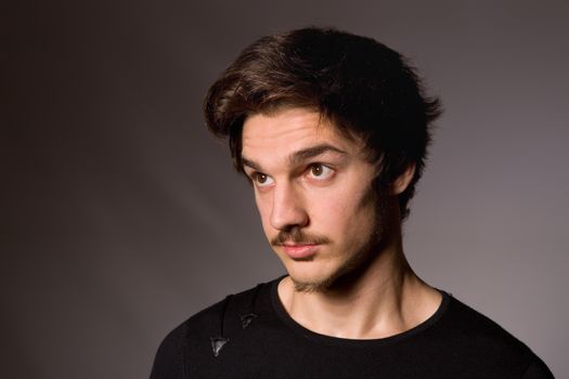 Studio portrait of a handsome young man