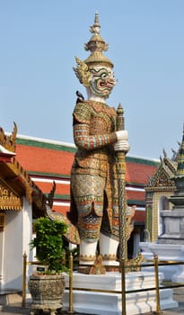 Royal Palace complex in Bangkok, Thailand - statue