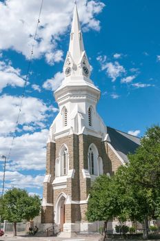 BEAUFORT WEST, SOUTH AFRICA - DECEMBER 1, 2014: Historic Dutch Reformed Church in Beaufort West completed in 1831. Built in Neo-Gothic style