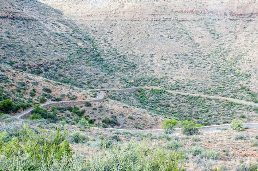 The Klipspringer pass in the Karoo National Park, Western Cape Province of South Africa offers magnificent views of the Karoo landscape