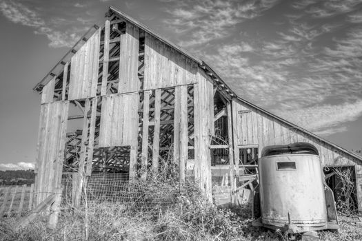 An abandoned barn in Northern California, USA.