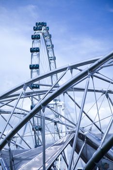 Ferris wheel, travel vivid theme