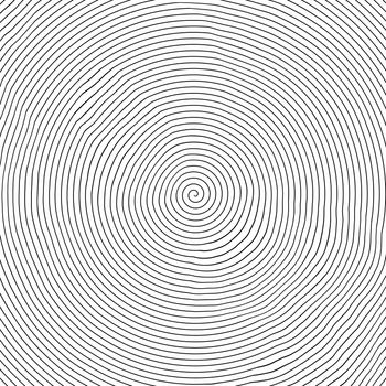 An image of a black and white spiral