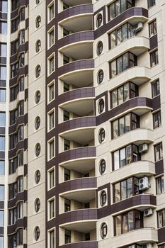 modern European multi-storey residential house. architecture details