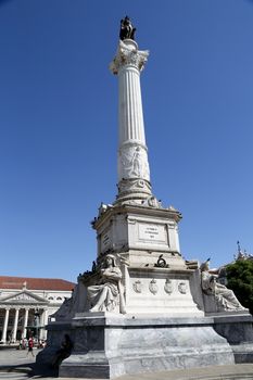 Rossio Square is the popular name of the Pedro IV Square in the city of Lisbon, in Portugal