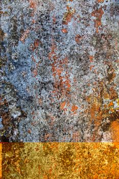 Rusty metal surface with rich and various texture