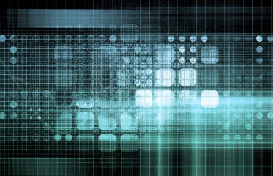 Multimedia Technology Background as a Art Concept