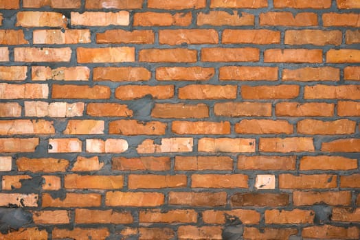 Red brick wall texture background