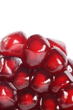 The fresh pomegranate as a background closeup