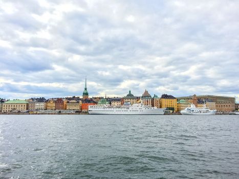 View over Gamla Stan, historic center of Stockholm, Sweden.