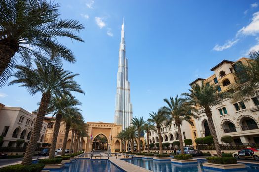 View of Burj Khalifa, the tallest building in the world