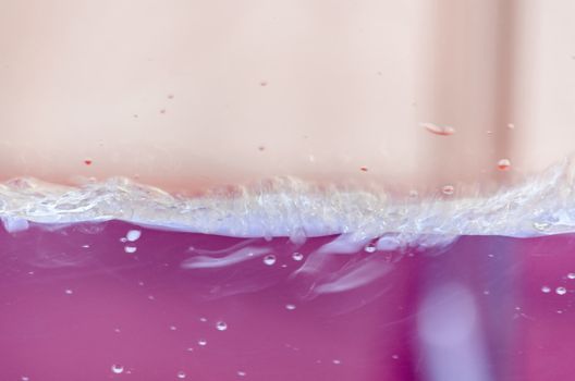 Close up of a blue liquid, water, background image.