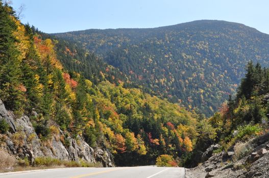 Fall Colors at the White Mountain National Forest in New Hampshire