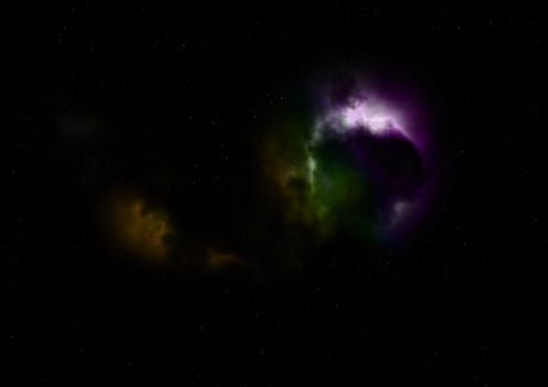 Small part of an infinite star field of space in the Universe. "Elements of this image furnished by NASA".