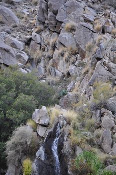 View of Palm Springs from Aerial Tramway in California