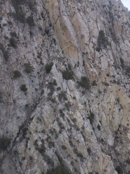 View of Palm Springs from Aerial Tramway in California