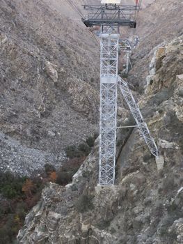 View of Palm Springs from Aerial Tramway in California