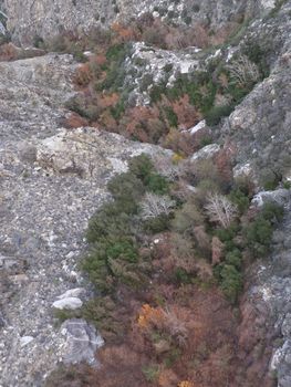 View of Palm Springs from Aerial Tramway in California