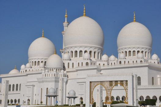 Sheikh Zayed Grand Mosque in Abu Dhabi, UAE