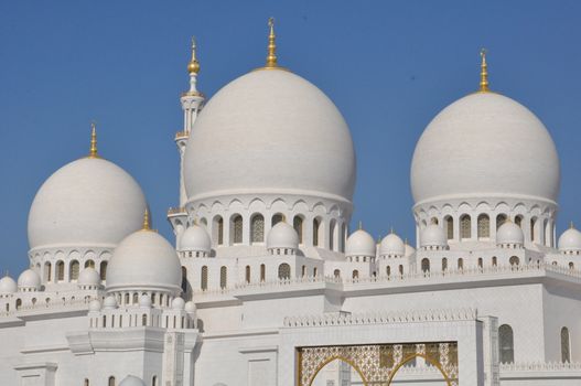 Sheikh Zayed Grand Mosque in Abu Dhabi, UAE