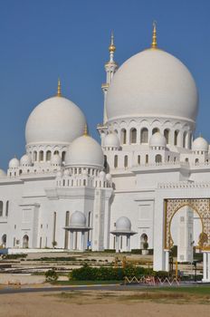 Sheikh Zayed Grand Mosque in Abu Dhabi, UAE