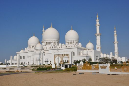 Sheikh Zayed Grand Mosque in Abu Dhabi, UAE