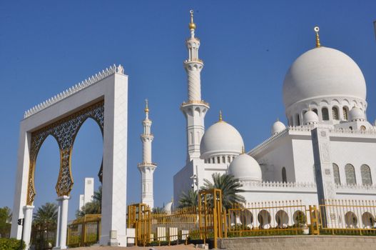 Sheikh Zayed Grand Mosque in Abu Dhabi, UAE