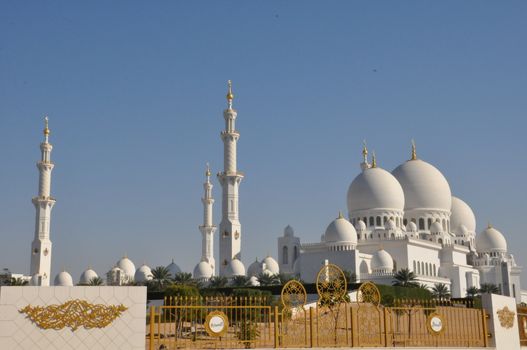 Sheikh Zayed Grand Mosque in Abu Dhabi, UAE