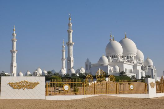 Sheikh Zayed Grand Mosque in Abu Dhabi, UAE