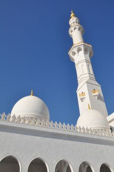 Sheikh Zayed Grand Mosque in Abu Dhabi, UAE