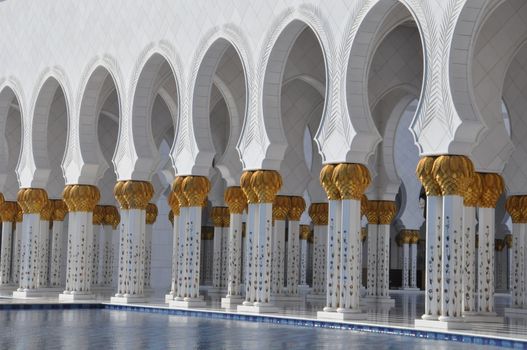 Sheikh Zayed Grand Mosque in Abu Dhabi, UAE