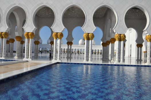 Sheikh Zayed Grand Mosque in Abu Dhabi, UAE