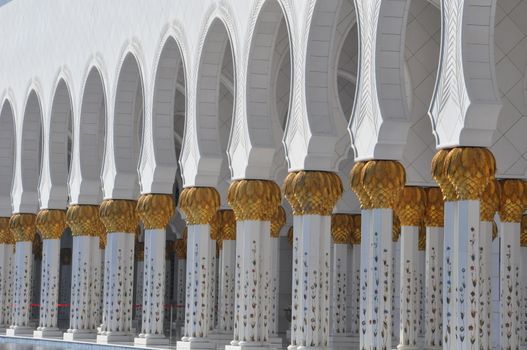 Sheikh Zayed Grand Mosque in Abu Dhabi, UAE