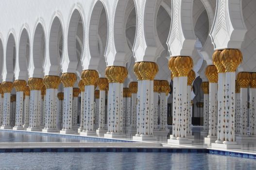 Sheikh Zayed Grand Mosque in Abu Dhabi, UAE