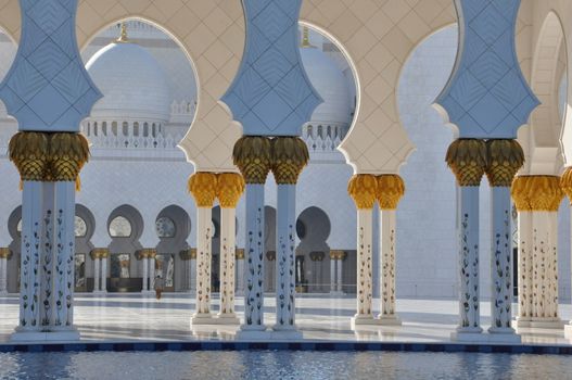 Sheikh Zayed Grand Mosque in Abu Dhabi, UAE