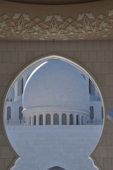 Sheikh Zayed Grand Mosque in Abu Dhabi, UAE