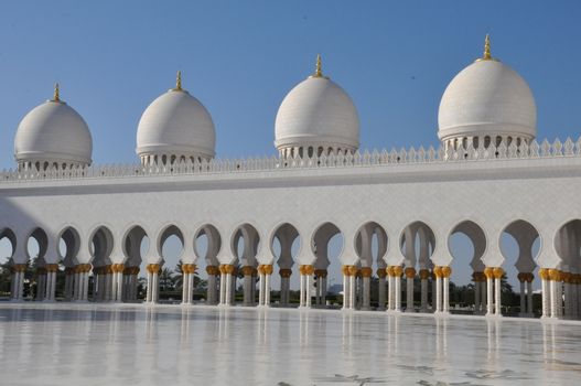 Sheikh Zayed Grand Mosque in Abu Dhabi, UAE