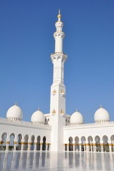 Sheikh Zayed Grand Mosque in Abu Dhabi, UAE