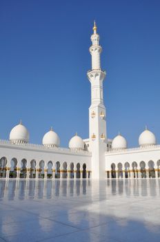 Sheikh Zayed Grand Mosque in Abu Dhabi, UAE