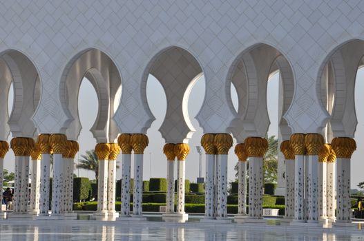 Sheikh Zayed Grand Mosque in Abu Dhabi, UAE