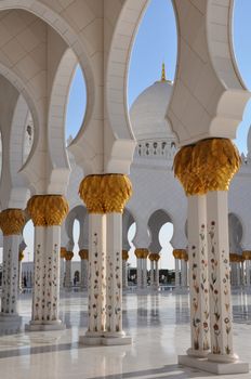 Sheikh Zayed Grand Mosque in Abu Dhabi, UAE