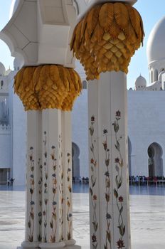 Sheikh Zayed Grand Mosque in Abu Dhabi, UAE