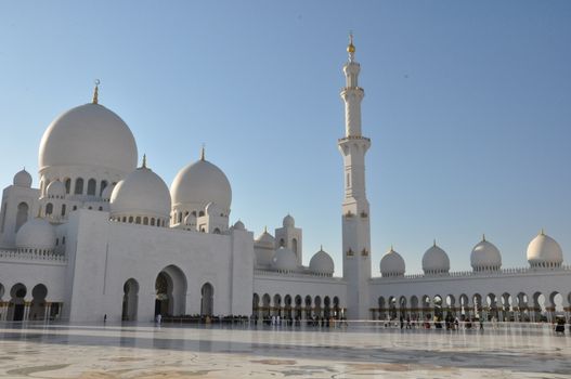 Sheikh Zayed Grand Mosque in Abu Dhabi, UAE