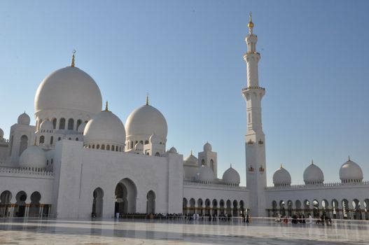 Sheikh Zayed Grand Mosque in Abu Dhabi, UAE