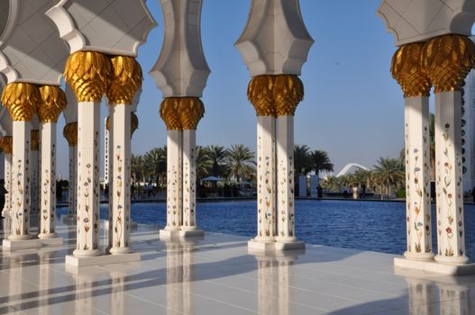 Sheikh Zayed Grand Mosque in Abu Dhabi, UAE