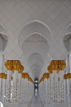 Sheikh Zayed Grand Mosque in Abu Dhabi, UAE