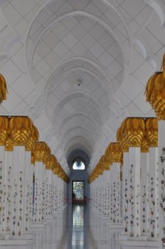 Sheikh Zayed Grand Mosque in Abu Dhabi, UAE